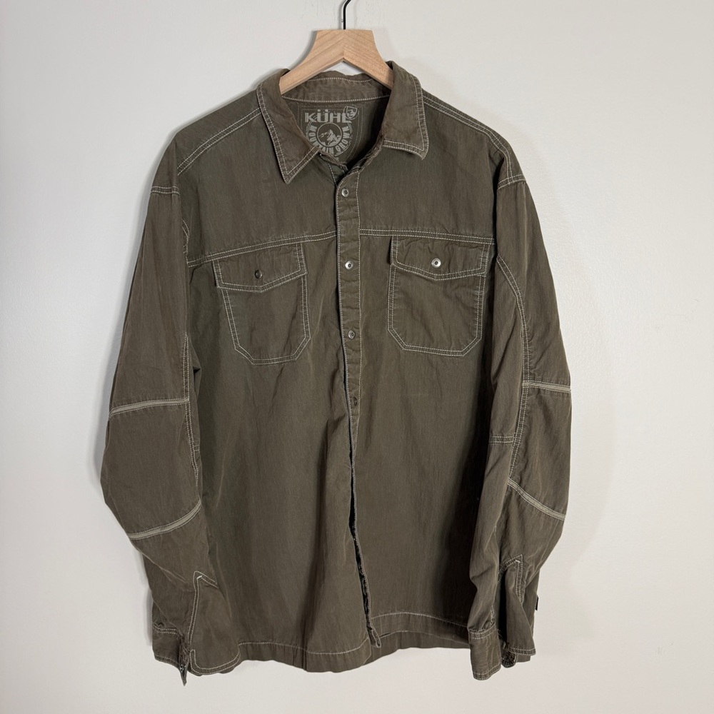 Kuhl Khaki Long Sleeve Shirt XL